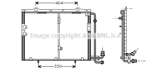 AVA QUALITY COOLING Конденсатор, кондиционер MS5290